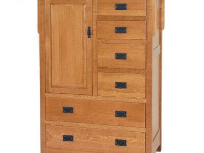 Millcreek Mission Bedroom Set Door Chest
