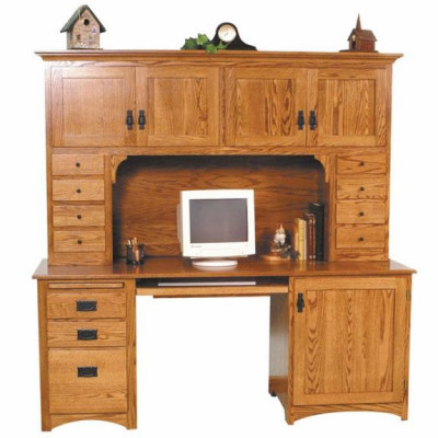 Mission MDPD-2572 Double Pedestal Desk & MCDH-508 Hutch
