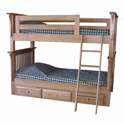 MBB-68 Mission Bunk Bed with Storage