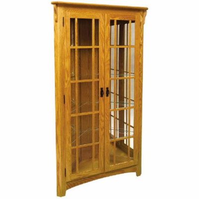 Mission Corner Curio Cabinet 2049