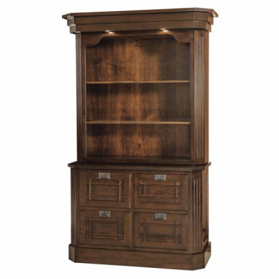 LA2039/LA2040 Mission Saturn 4 Drawer File Cabinet With Hutch