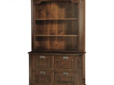 LA2039/LA2040 Mission Saturn 4 Drawer File Cabinet With Hutch