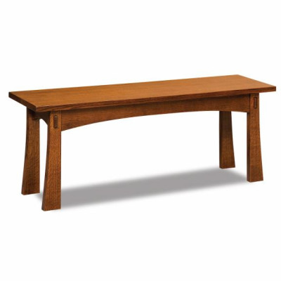 AJW48MOD Modesto Trestle Dining Table Bench