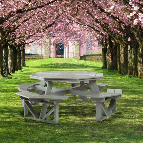 Octagonal Poly Picnic Table