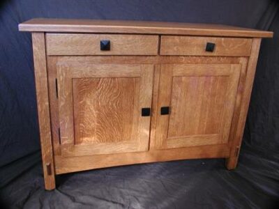 Quarter Sawn Mission cabinet