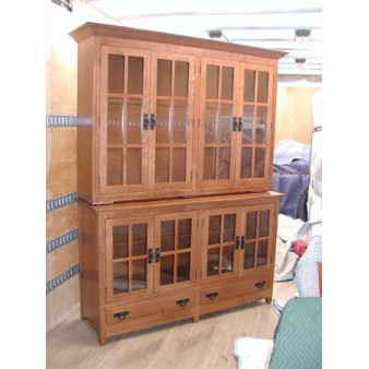 Custom hutch/bookcase, Mission