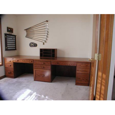 Wall to Wall Oak Desk