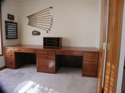 Wall to Wall Oak Desk