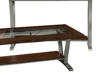 Pagosa Live Edge Occasional Tables P1654GLS Glass Top Sofa Table