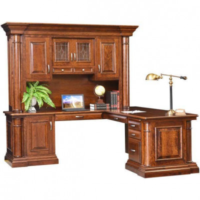 Paris Corner Desk with Hutch