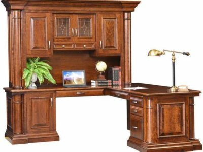 Paris Corner Desk with Hutch