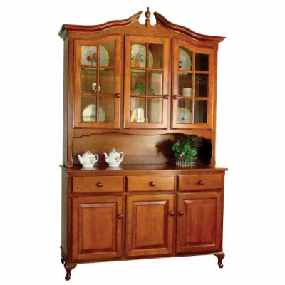 Pediment Cherry Hutch