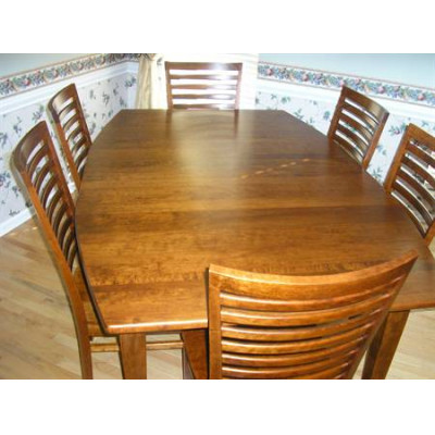 Shaker Dining Table with Bowed Sides