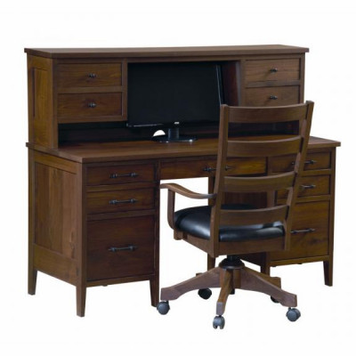 PD58H Pierre Computer Desk with Hutch