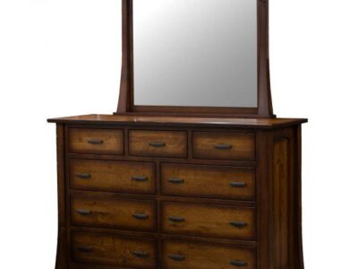 Princeton Bedroom Collection BPR-78 9 Drawer Solid Wood Dresser