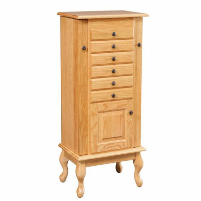 #110 Winged Queen Anne Jewelry Armoire