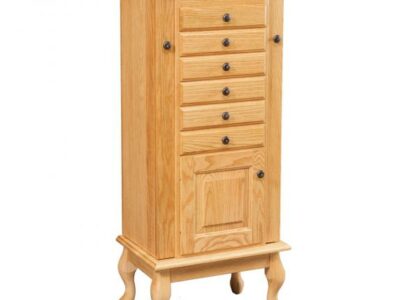 #110 Winged Queen Anne Jewelry Armoire