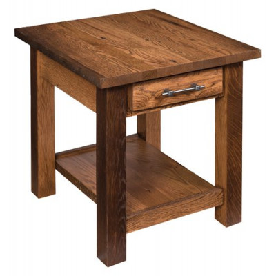 RBW-2224-DS Reclaimed Barn Wood End Table