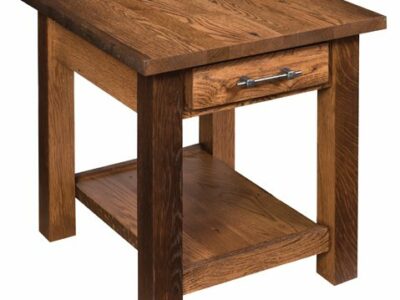 RBW-2224-DS Reclaimed Barn Wood End Table
