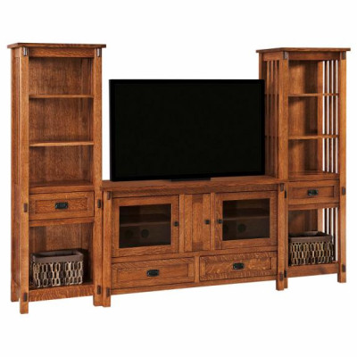 Rio Mission TV Console with Towers