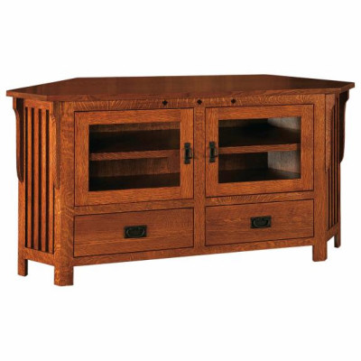 SC-063C Royal Mission Corner TV Console