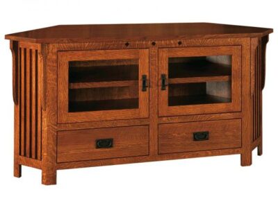 SC-063C Royal Mission Corner TV Console
