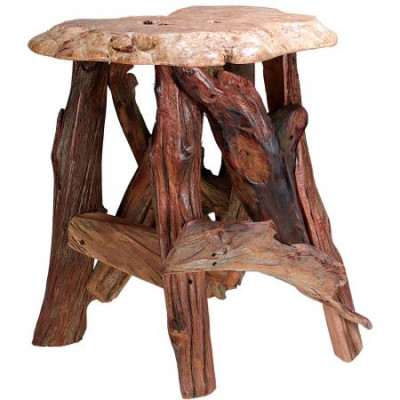 Rustic Stump / Burl Coffee Tables and End Tables Rustic Accent Table