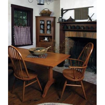 Shaker Trestle Wood Dining Table