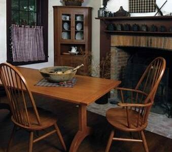 Shaker Trestle Wood Dining Table
