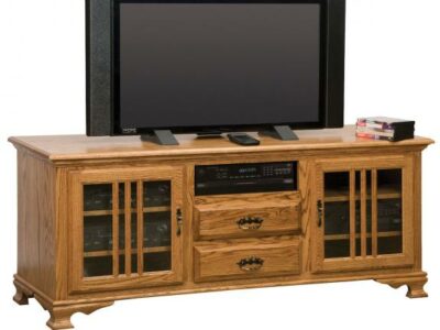 SWE-063-H Heritage Oak TV Stand