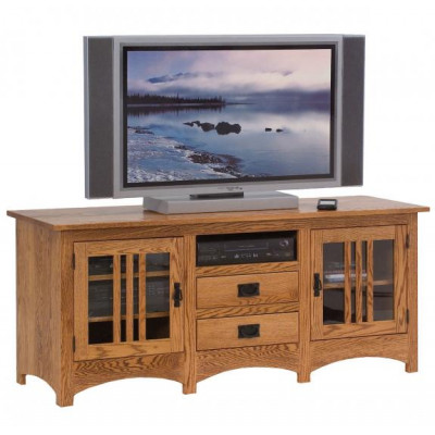 SWE-063-M Mission Oak Plasma TV Stand