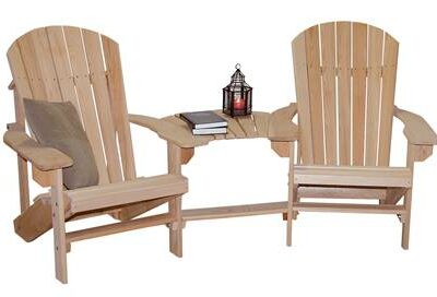 Adirondack Chairs with Turkey Tail Connector