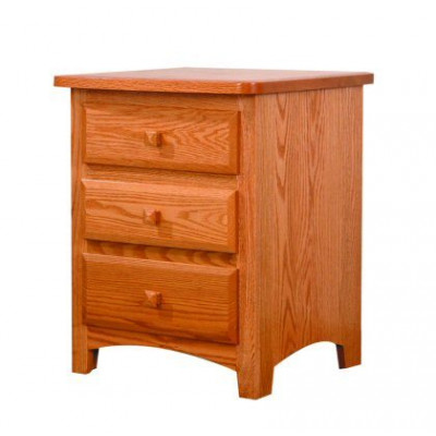 Classic Shaker Bedroom Suite 3 Drawer Nightstand