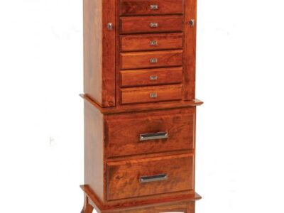 Split Shaker Jewelry Armoire with 5" Legs