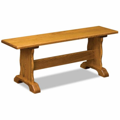 AJW48TB Traditional Trestle Dining Bench