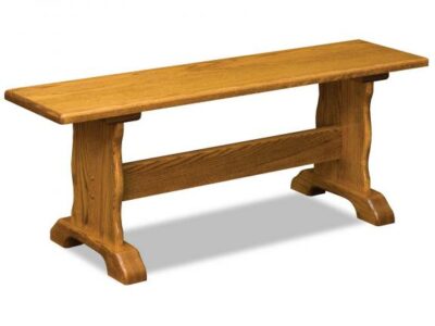 AJW48TB Traditional Trestle Dining Bench