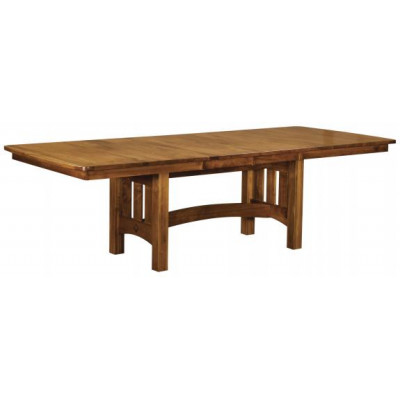 Vancouver Stickley Style Trestle Table