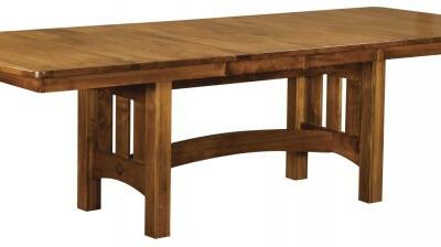 Vancouver Stickley Style Trestle Table