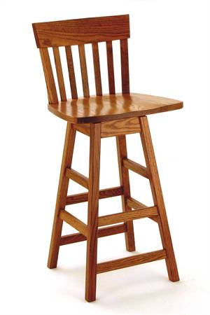 Shaker Mission Bar Stools For In, Mission Style Swivel Bar Stools