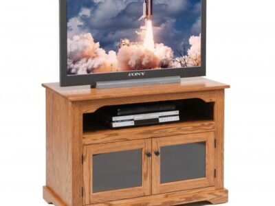 955 40" TV Stand with Glass Doors