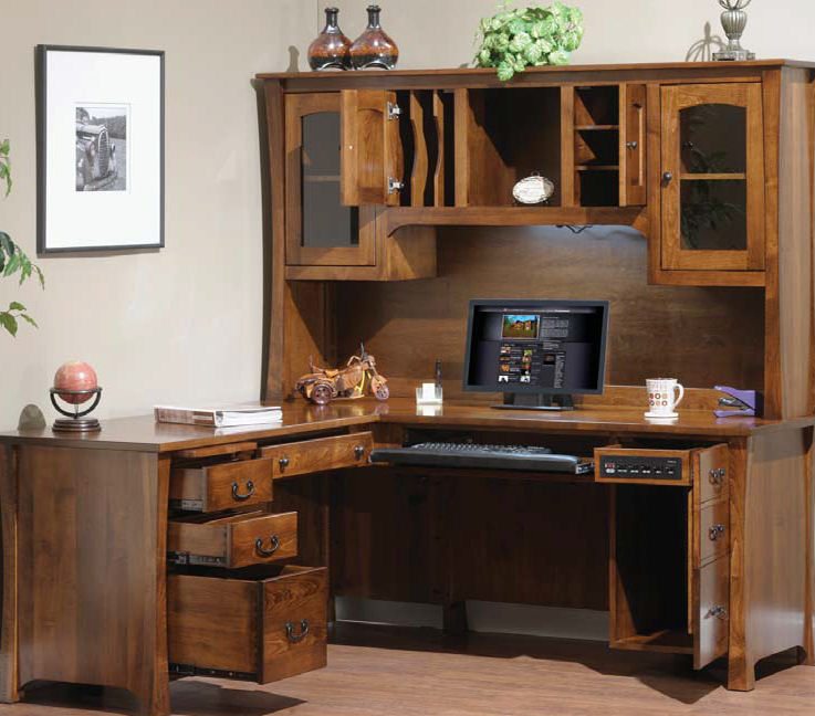 Clear l clearance shaped desk