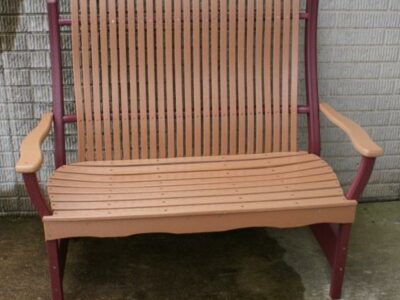 Poly Porch Bench, Bent