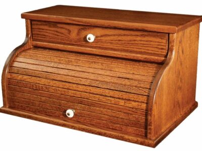 Large Rolltop Bread Box with Drawer #175
