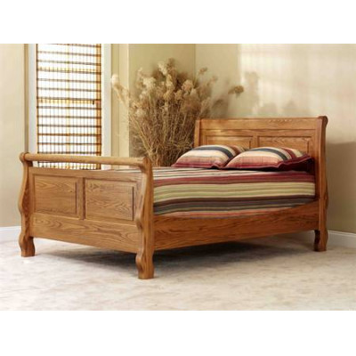 Country Panel Sleigh Bed