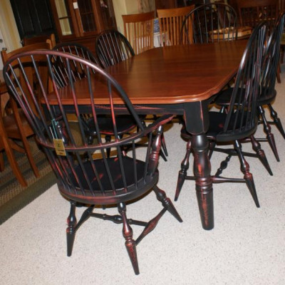 Nicolette Distressed Windsor Dining Table