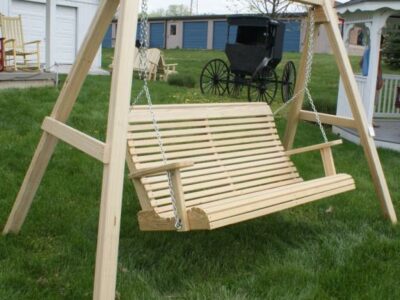 High Back Swings, treated pine