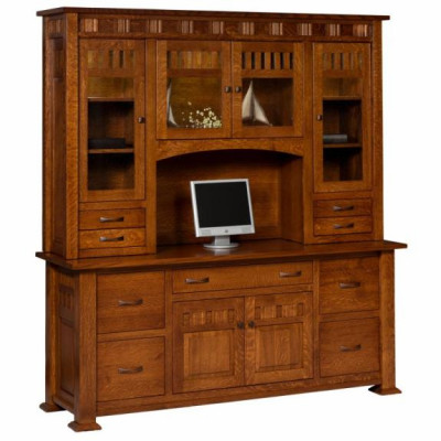 KS742231 Keystone Credenza with Hutch top
