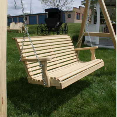 Low Back Swings, treated pine.