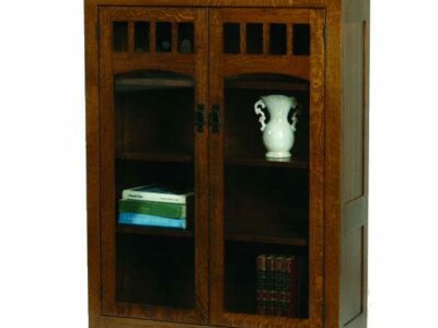 M-3648C Mission Bookcase with Glass Doors