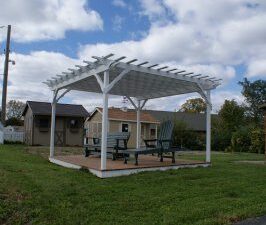 Pergola with Sun Screen